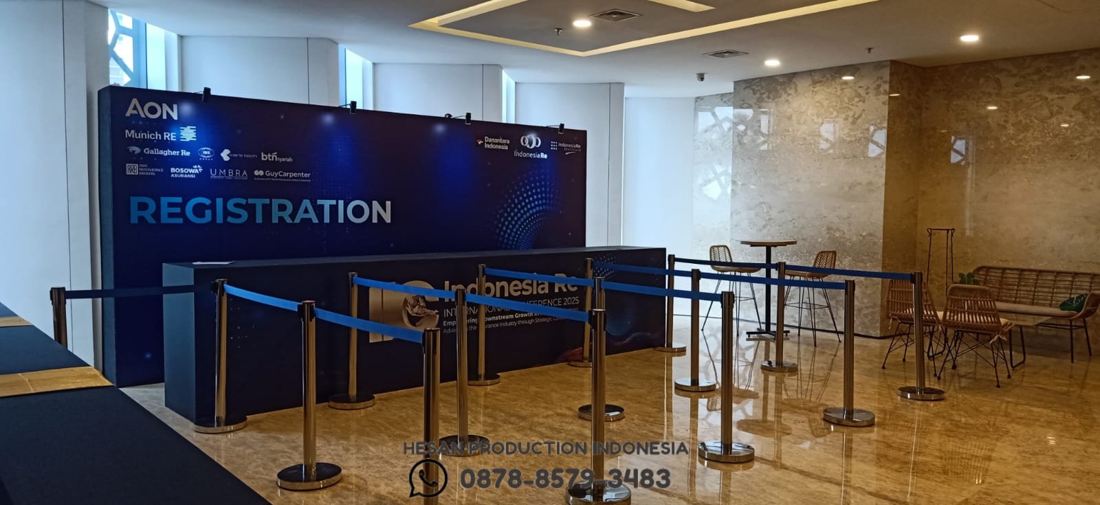 Sewa Tiang Antrian Atau Stand Rope di Tangcity Mall Convention Hall – Tangerang Kota
