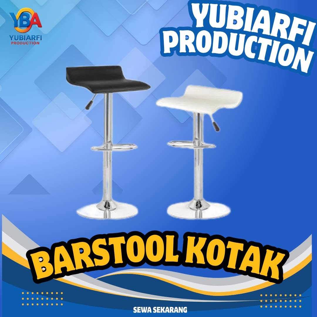 Kursi Barstool Kotak
