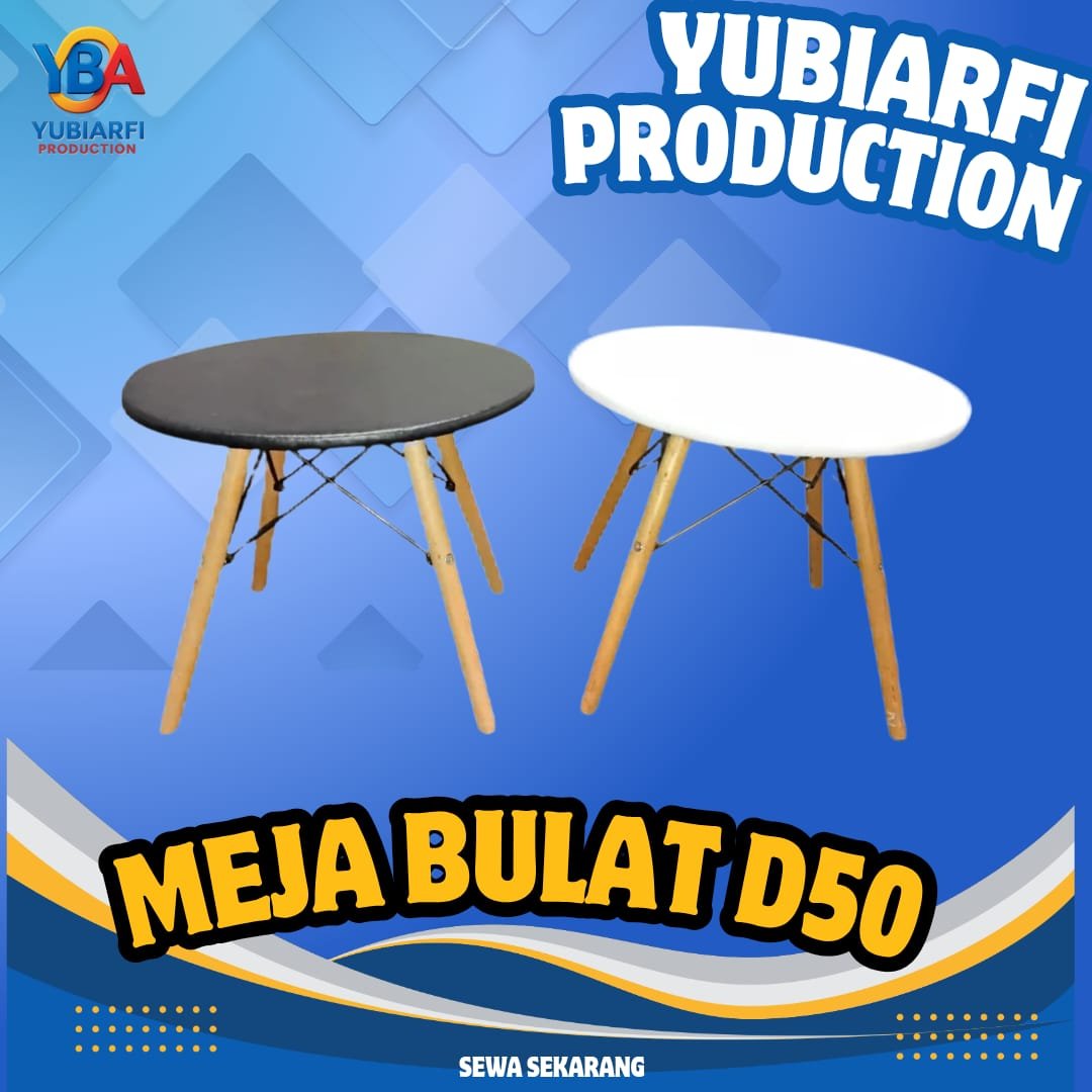 Meja Bulat D50