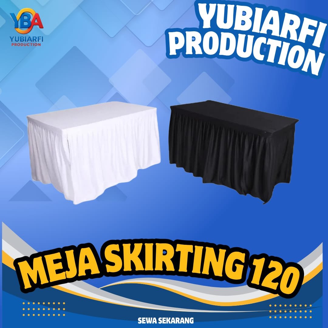 Meja Kotak 120 x 60 Cover Skriting