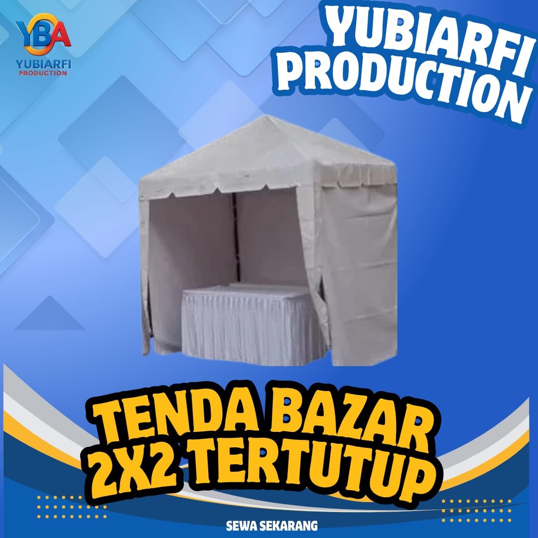Tenda Bazzar 2x2 Tertutup