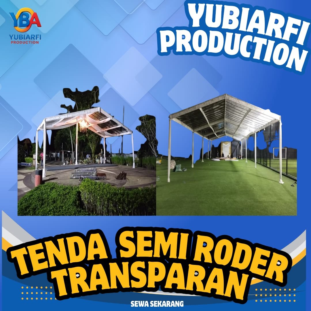 Tenda Semi Roder Transparant